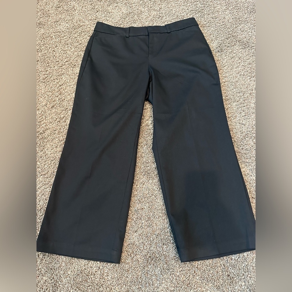 Dockers Women's Black Wide-Leg Pants Ideal Fit sz 8
